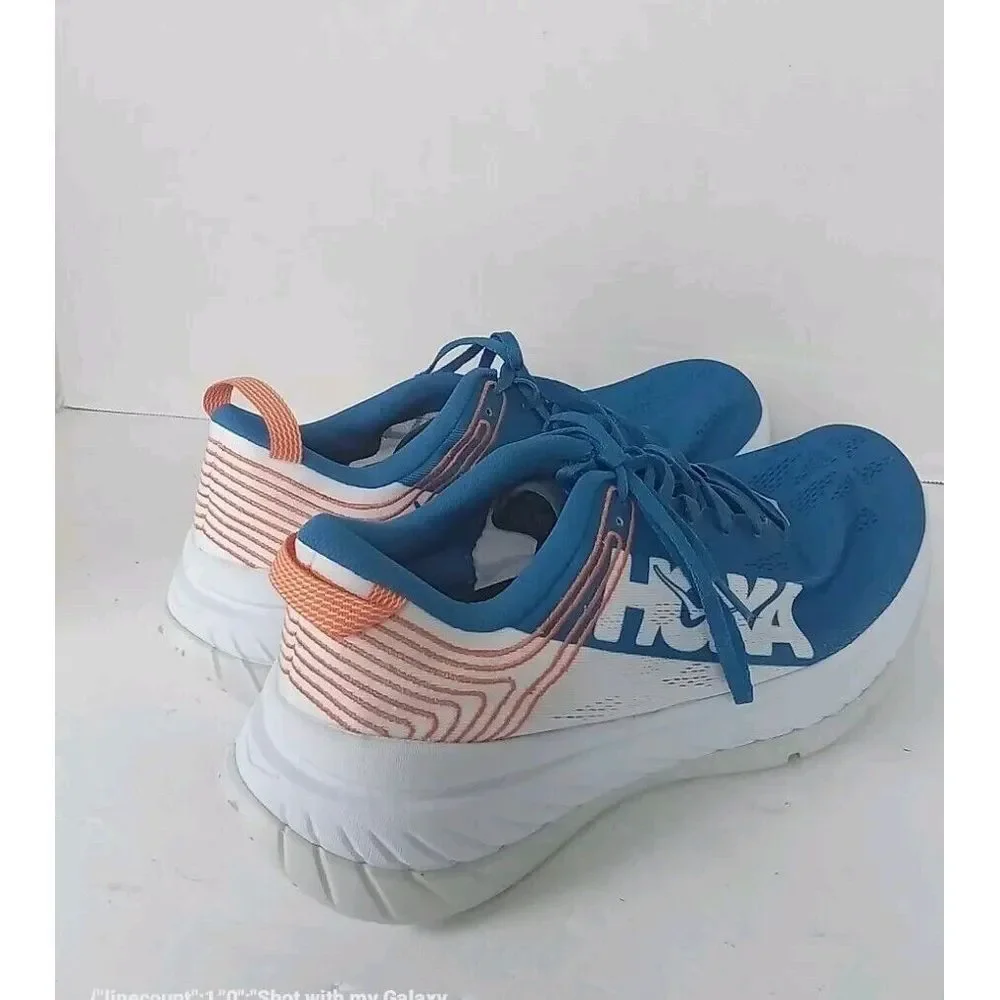 HOKA Running Shoes‎ Athletic Sneakers Blue Coral Performance Training Cushioned